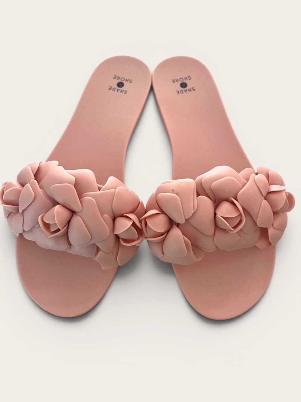 Shade & Shore Pink Jelly Floral Sandals